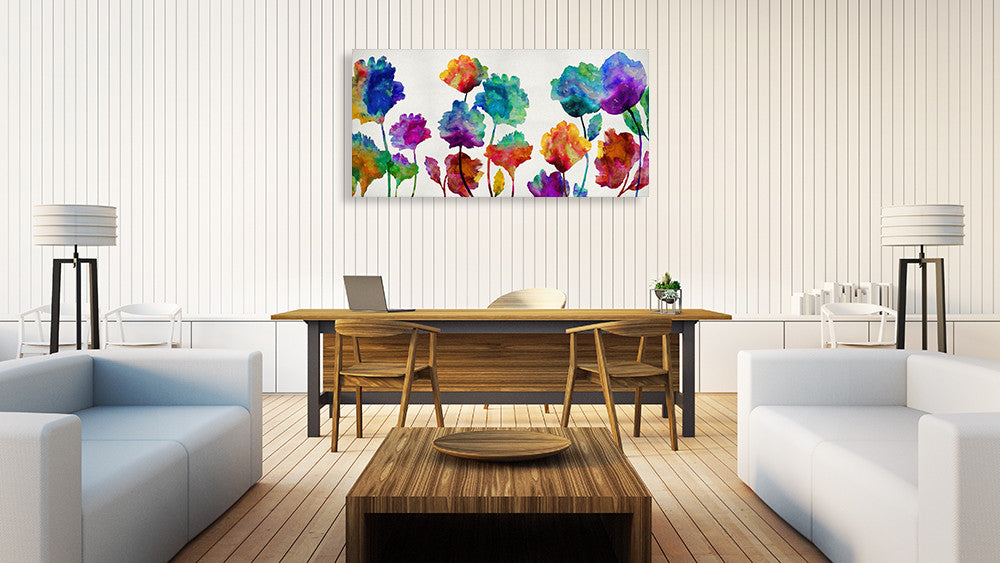 Playful Blossom Wall Art Print on the wall