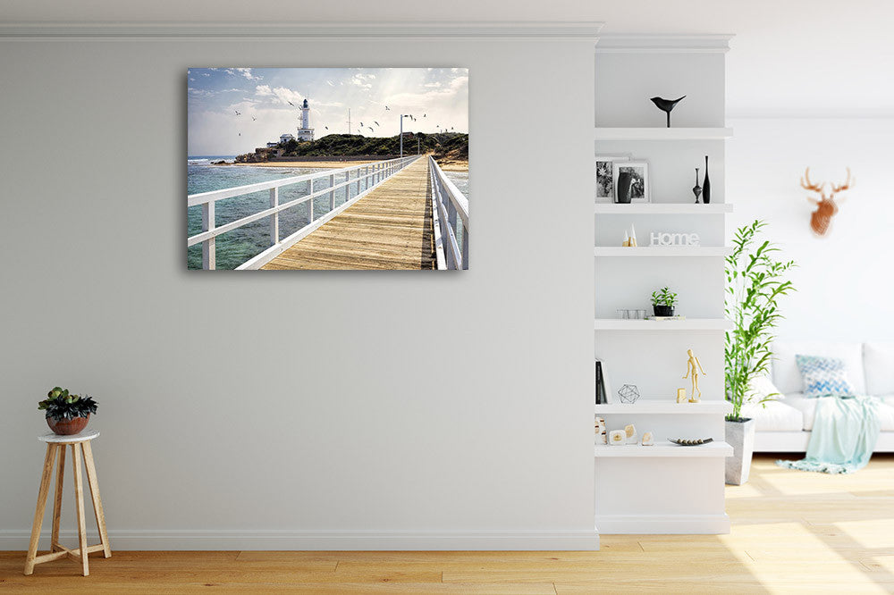 Point Lonsdale Lighthouse Australia Wall Print on the wall