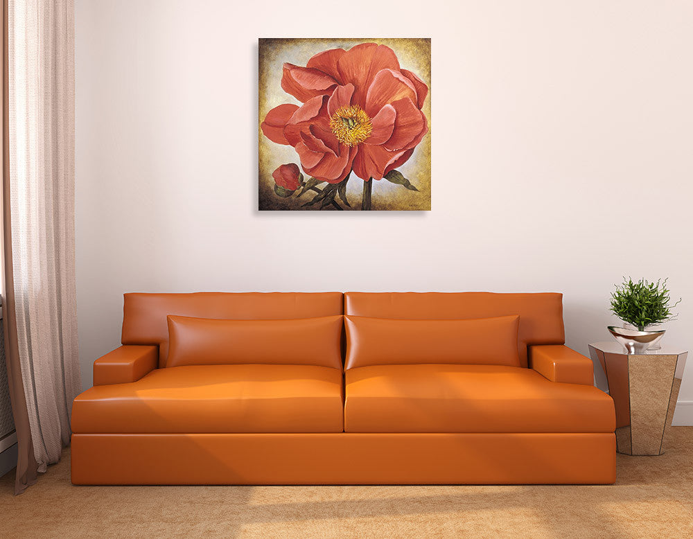 Poppy II Wall Art Print  on the wall