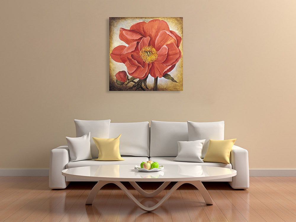 Poppy II Wall Art Print  on the wall
