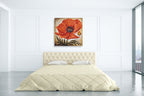 Poppy I Wall Art Print on the wall
