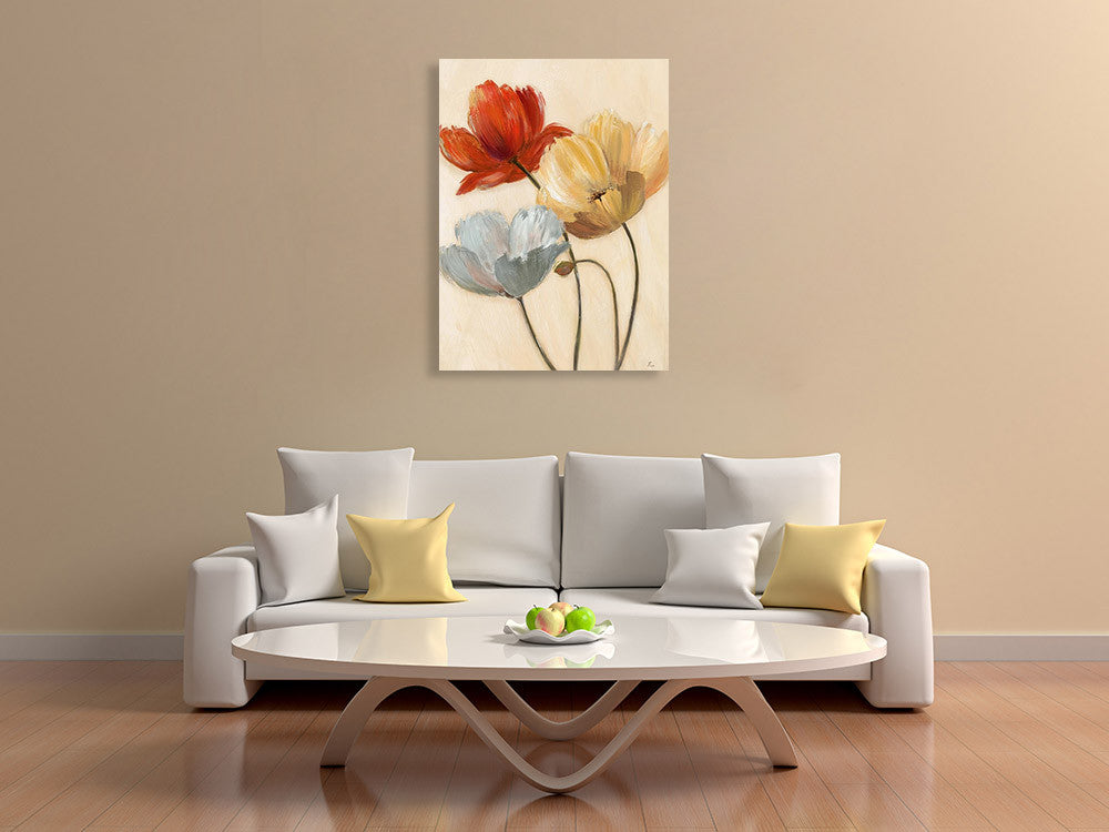 Poppy Palette II Wall Art Print on the wall