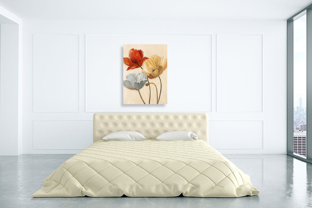 Poppy Palette II Wall Art Print on the wall