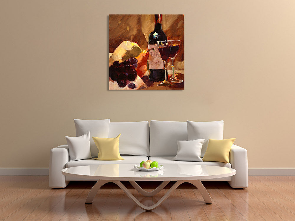 The Port and Pear Wall Art Print on the wall
