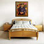 Portrait of Pere Tanguy on the wall