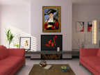 Portrait of Susanna Fourment on the wall