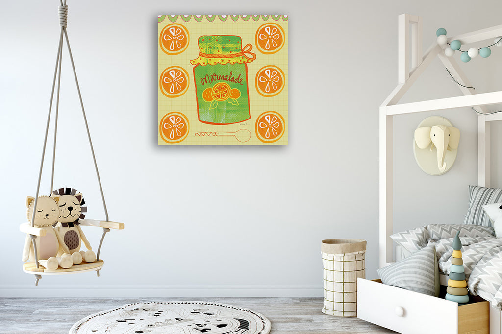 Pretty Jams and Jellies II Wall Art Print on the wall
