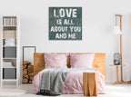 Pure Love Wall Art Print on the wall