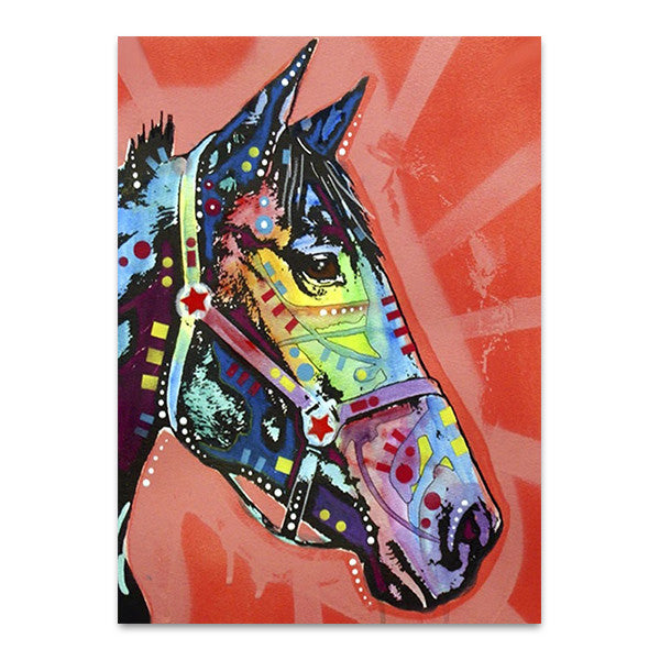 Purple Horse Wall Art Print