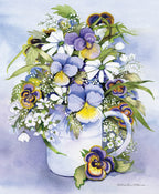 Purple Pansy Wall Art Print