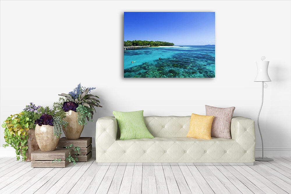 Queensland Great Barrier Reef Wall Print on the wall