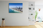 Queensland Surfers Paradise Wall Art Print on the wall