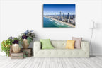 Queensland Surfers Paradise Wall Art Print on the wall