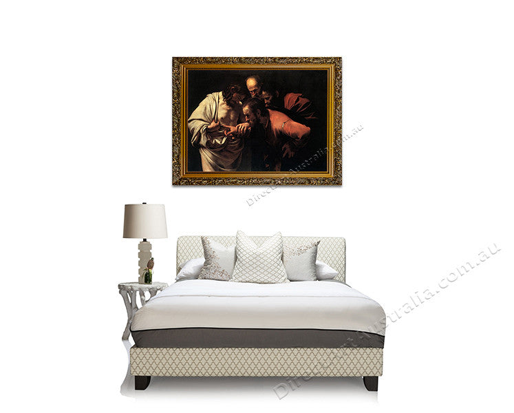 The Incredulty of Saint Thomas on the wall
