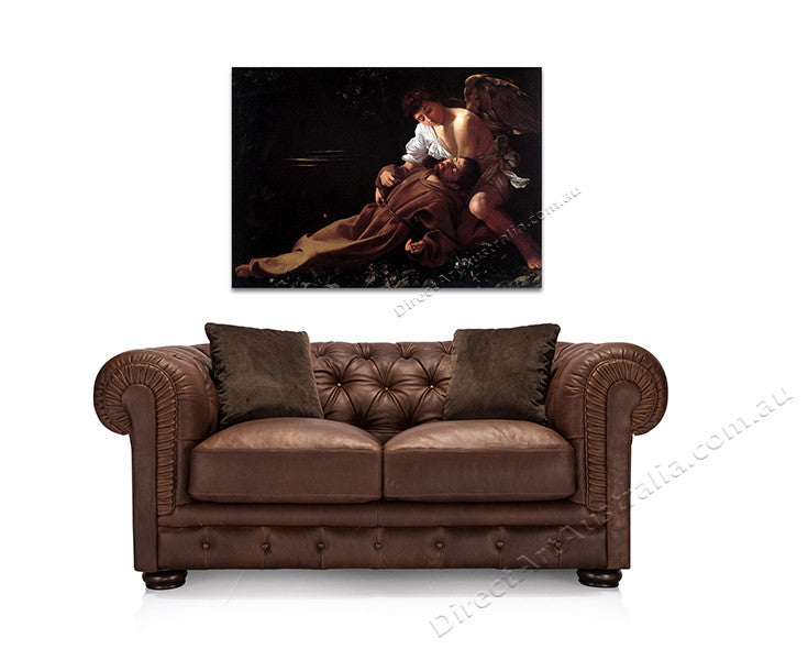 St. Francis in Ecstasy on the wall