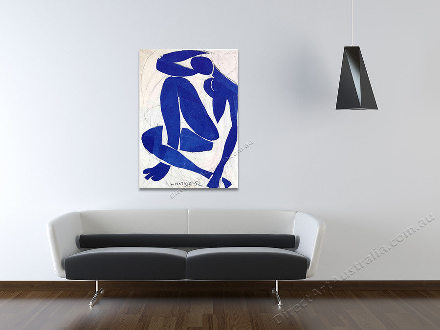 Blue Nude on the wall