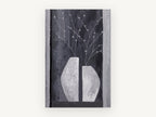 Split Vase Blossoms, floral canvas wall art print, front view
