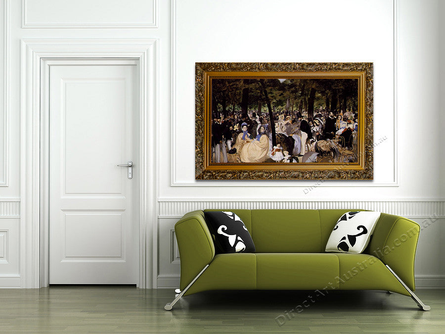 Music in the Tuileries on the wall
