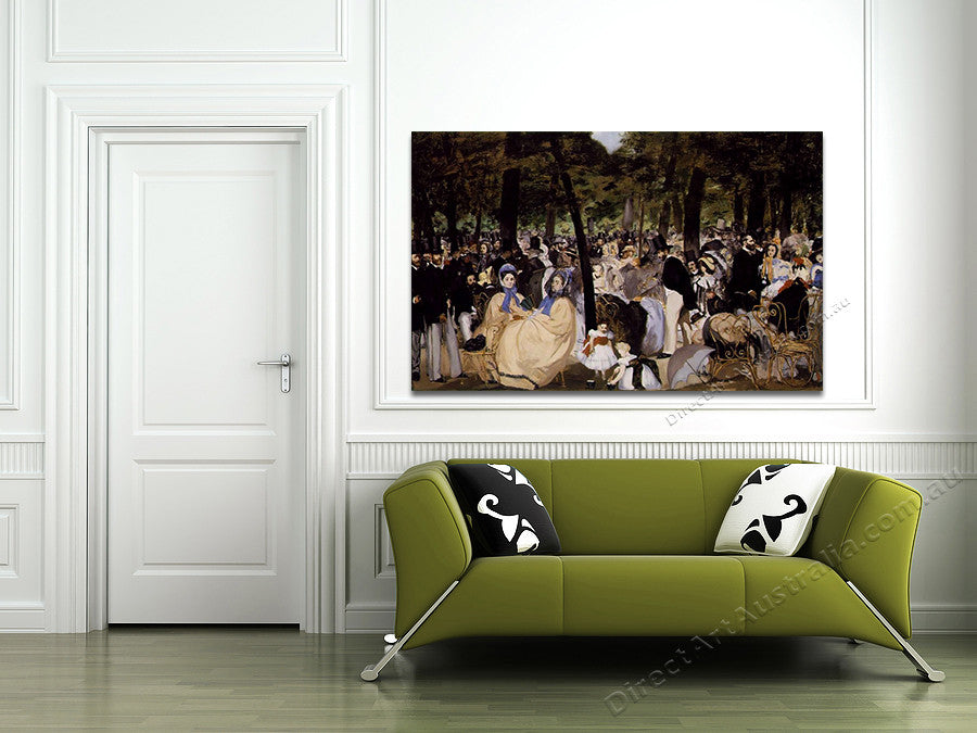 Music in the Tuileries on the wall
