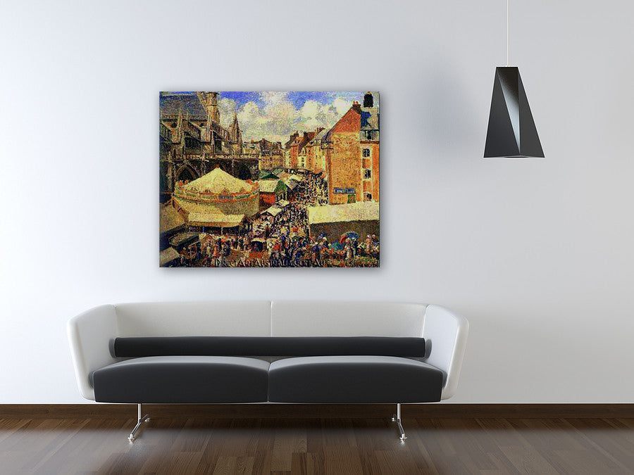 The Fair at Dieppe, Sunny Morning on the wall