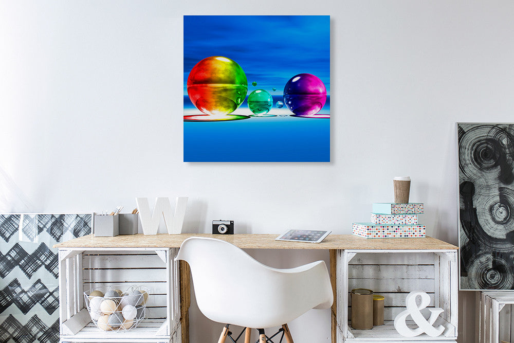 Rainbowl I Wall Art Print on the wall