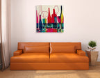 Raise Your Wine Glass Wall Art Print on the wall