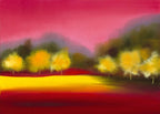 Raspberry Contemplation Wall Art Print