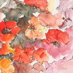 Red Bloom Wall Art Print