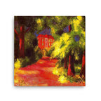 August Macke | Red House in a Park