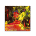 Red House in a Park