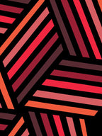Red Monochrome Patterns IV Wall Art Print
