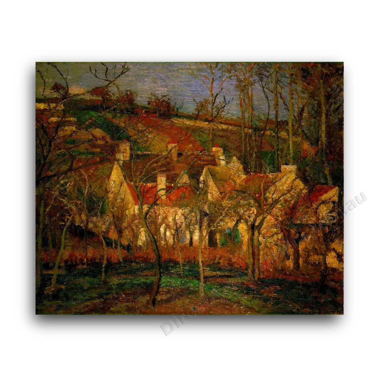 Red Roofs Corner of a Village