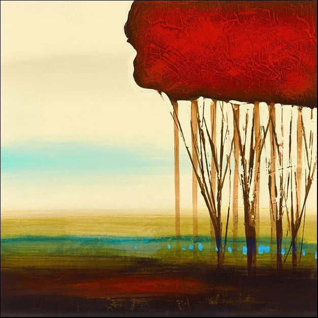 Red Solo II Wall Art Print