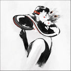 Red on Black III Wall Art Print