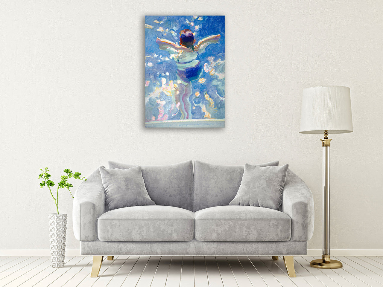 Refractions Wall Art Print on the wall