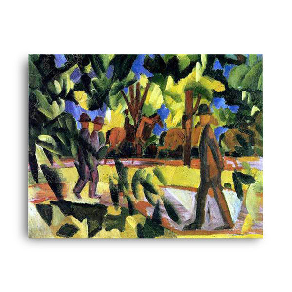 August Macke | Riders and Strollers in the Avenue