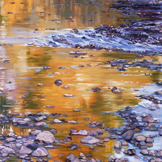 River Rocks and Reflections II Wall Art Print