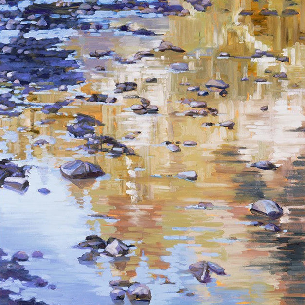 River Rocks and Reflections I Wall Art Print