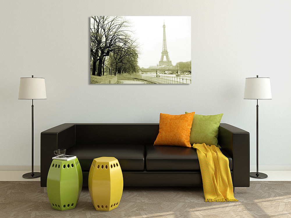 River Seine Eiffel Tower Wall Print on the wall