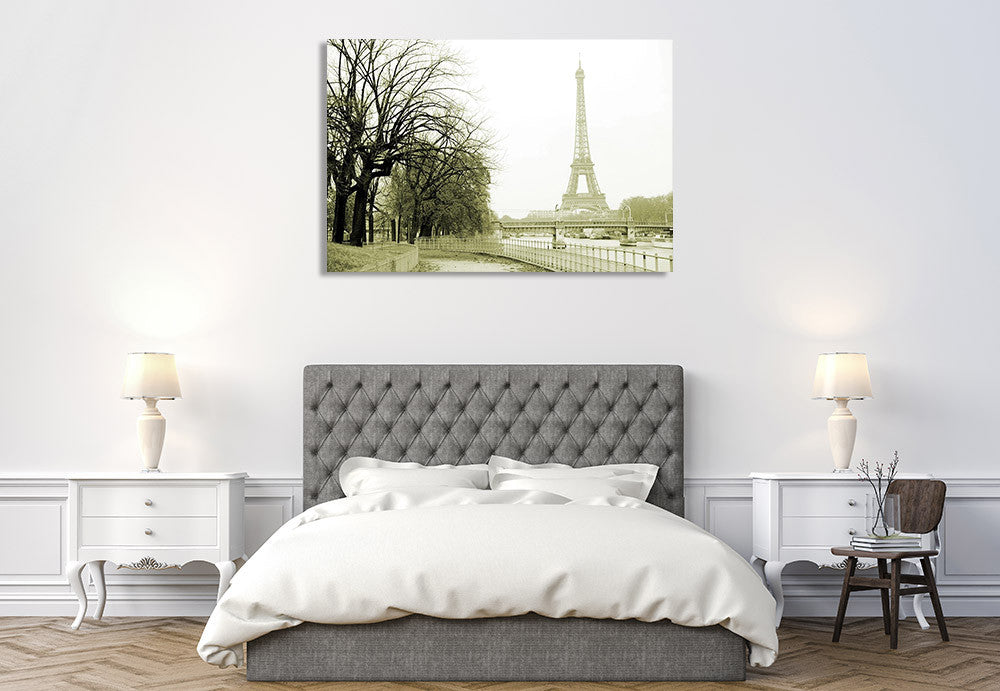 River Seine Eiffel Tower Wall Print on the wall