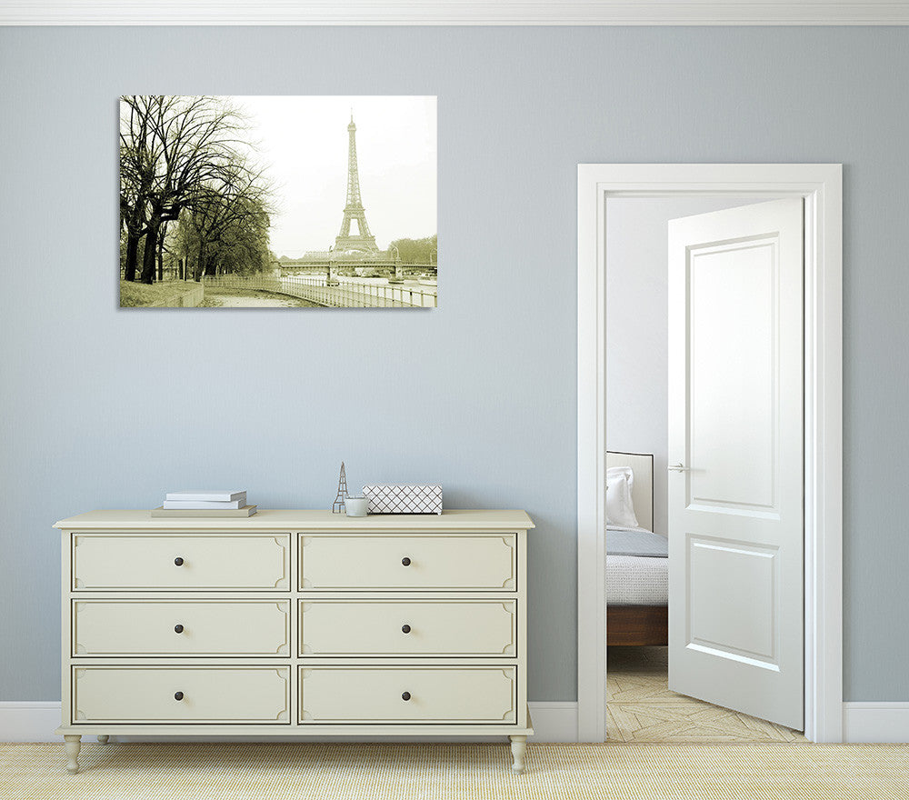 River Seine Eiffel Tower Wall Print on the wall