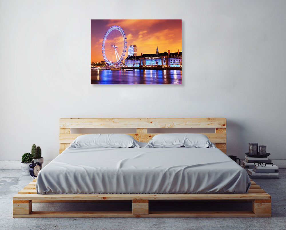 River Thames London Wall Art Print on the wall