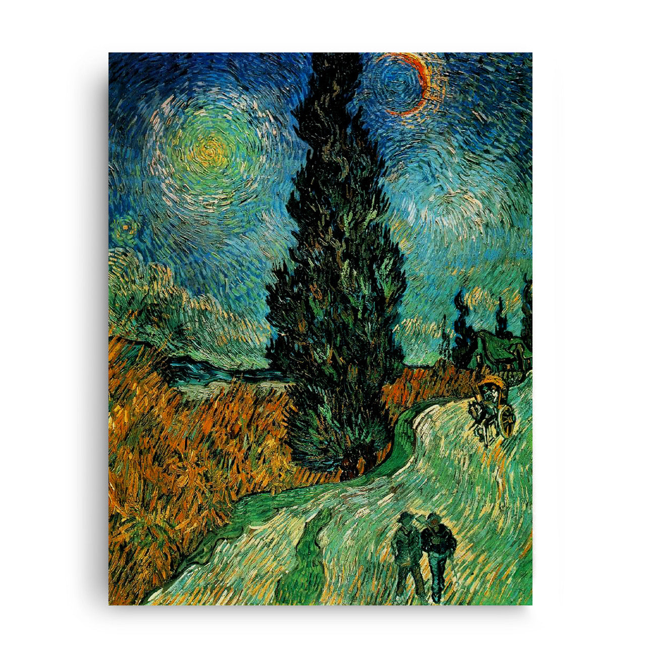 Road with Cypress and Star