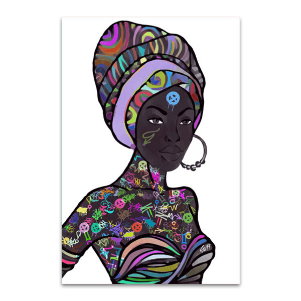 Africa Street Wall Art Print