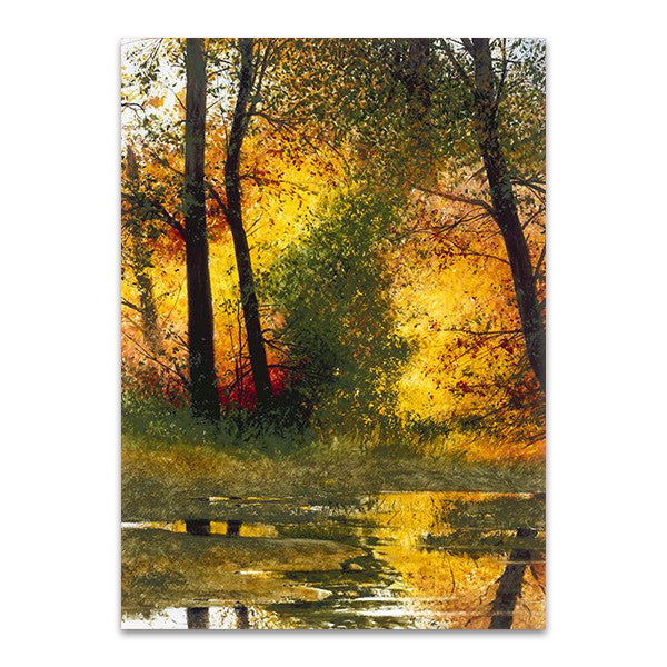 Autumn Pond Wall Art Print
