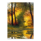 Autumn Pond Wall Art Print