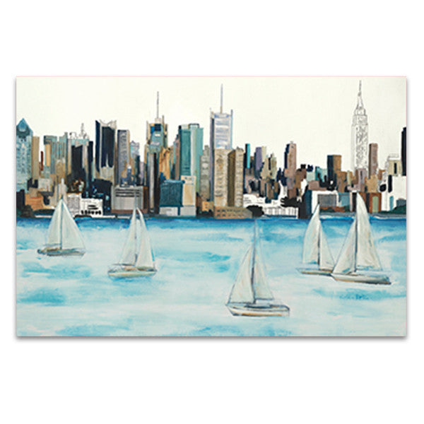 Boat City Wall Art Print