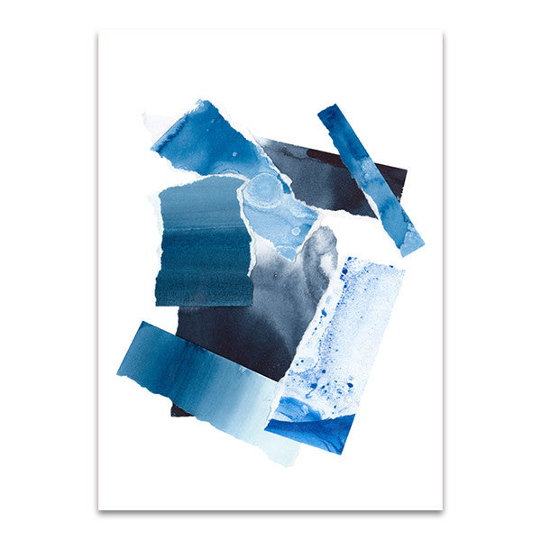 Cerulean Assemblage I Wall Art Print