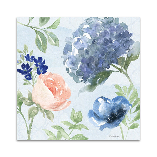 Coastline Botanical III Blue Wall Art Print