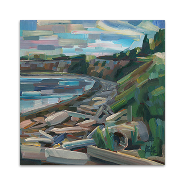 Early Morning on the Beach Wall Art Print